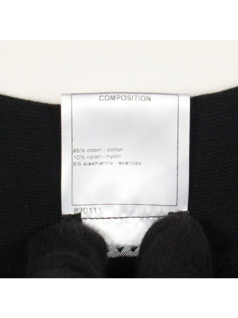 Chanel Dress CC Logo Button Pearl Cotton Nylon Knit - Picture 4 of 9